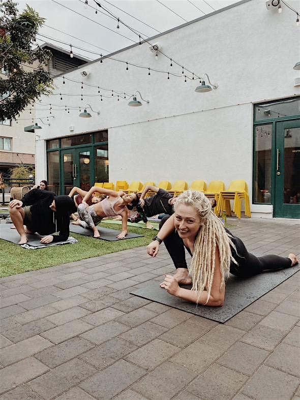 Spring Equinox Evening Yoga In the Beer Garden
